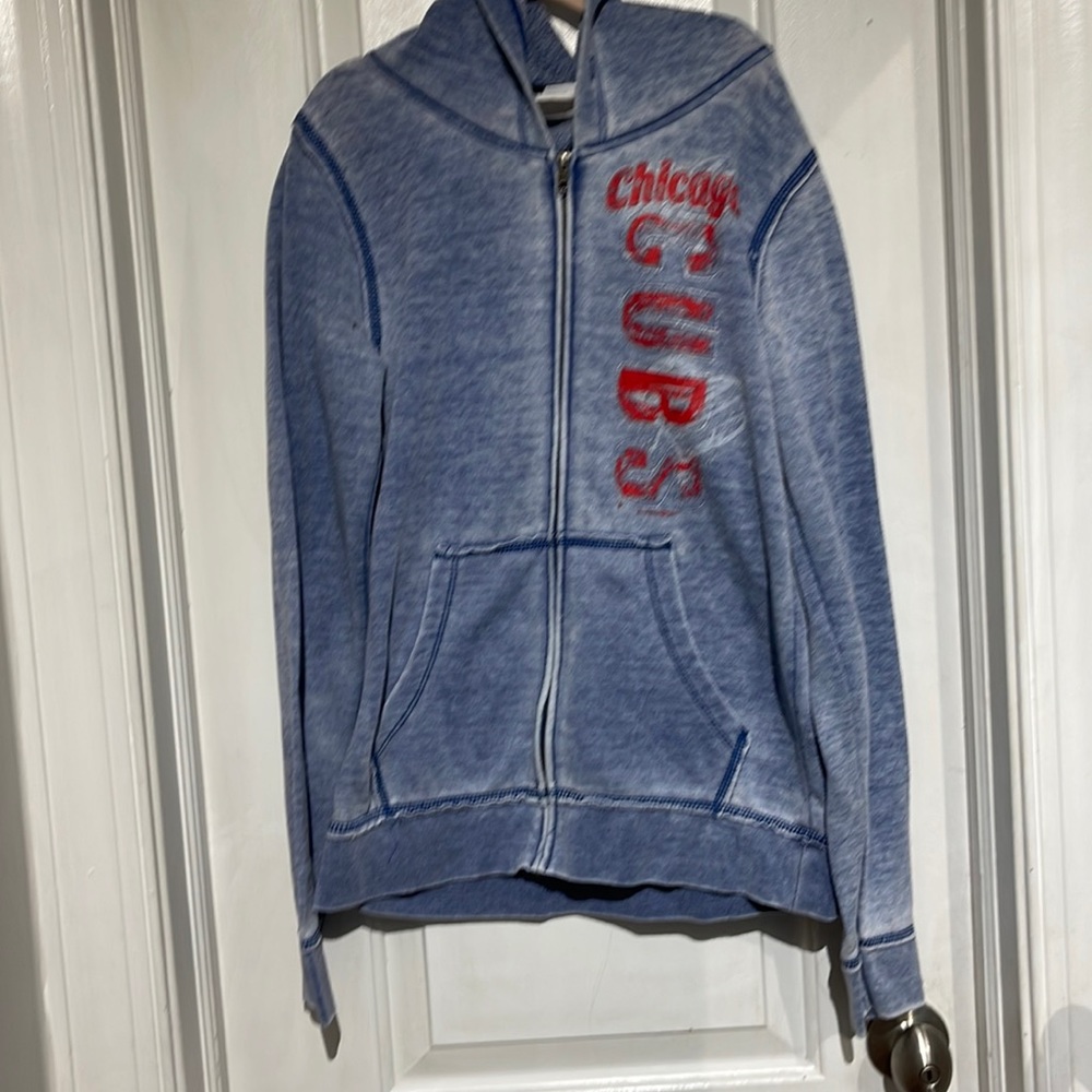 Blue Cubs zip up sweatshirt